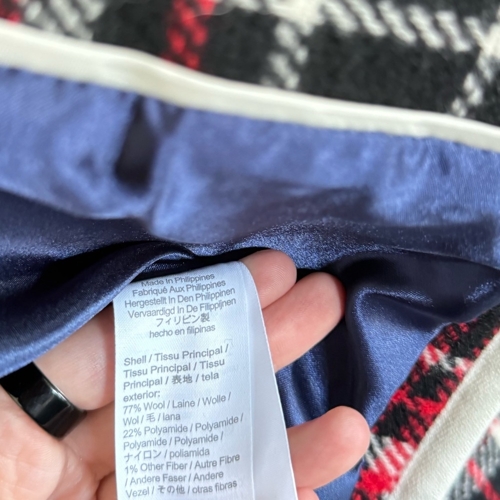 J. Crew Collection Car Coat In Winter Plaid Italian Stadium-Cloth Wool - Picture 10 of 11